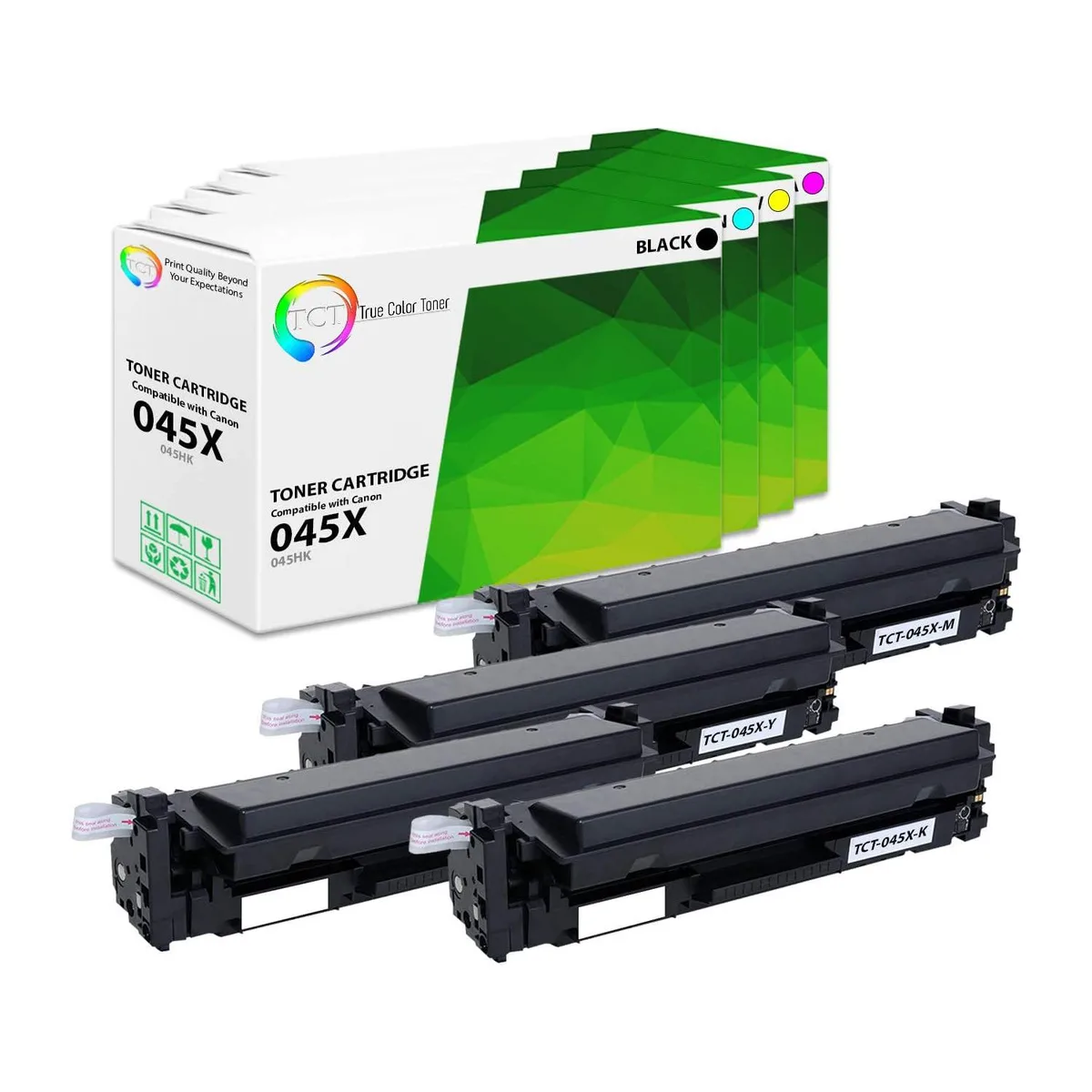 True Color Toner True Color Toner 045X 4-pack toner cartridge — product photo