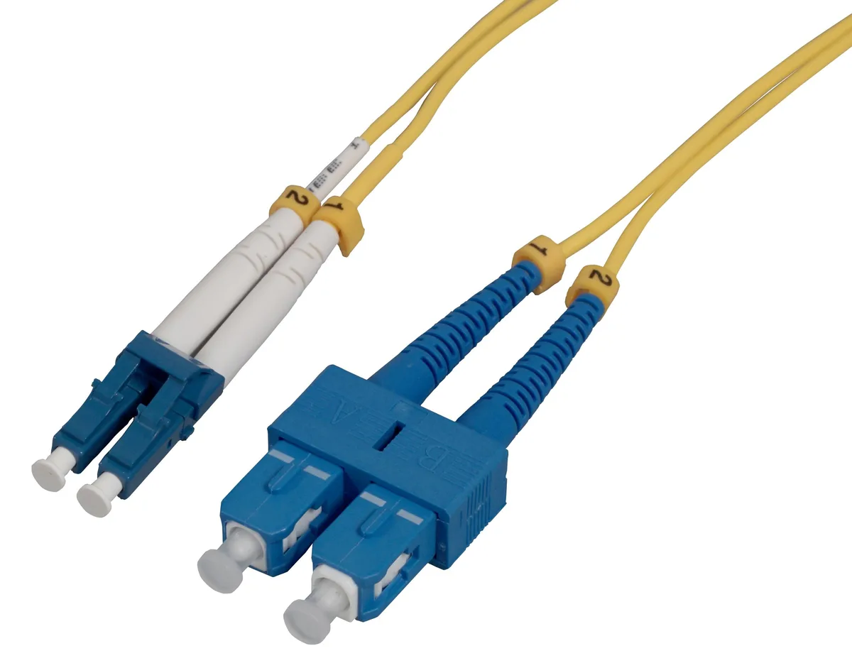 Intellinet Network Solutions Intellinet Network Solutions Singlemode Duplex BIF LC-SC 3 m Yellow 9/125 µm G.657.A1 — product photo