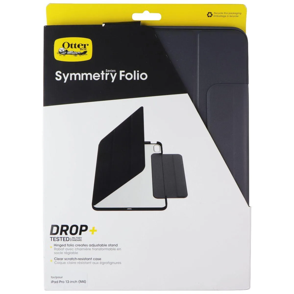 OtterBox OtterBox Symmetry Folio cover for iPad Pro 13-inch (M4) Dark Grey Clear — product photo