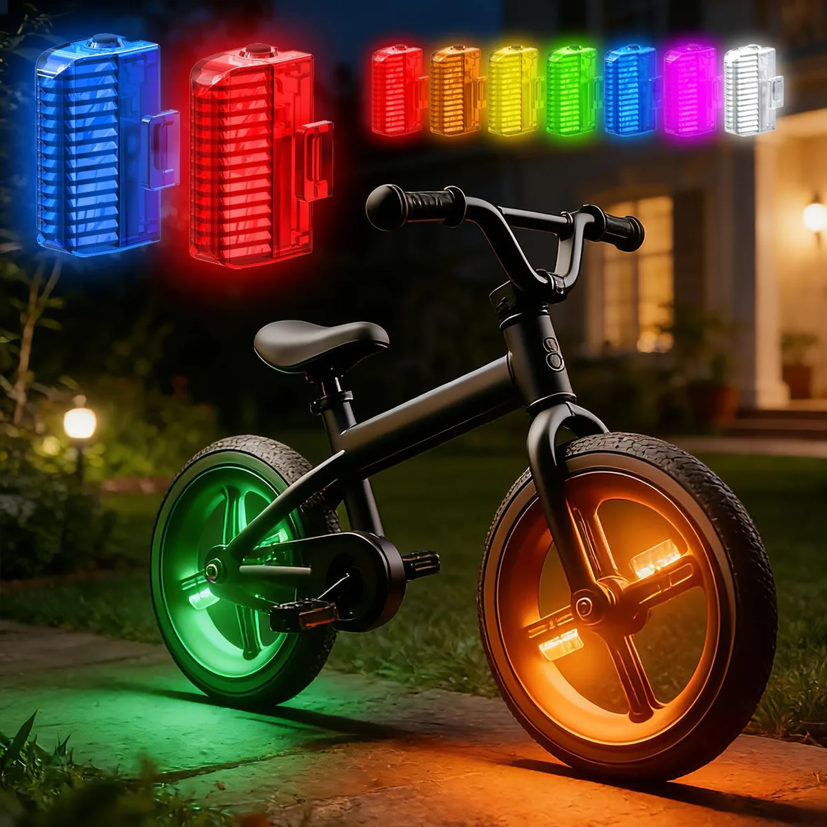  Hollywood Racks Bike Wheel Lights 2pack Color Changing 12h — product photo