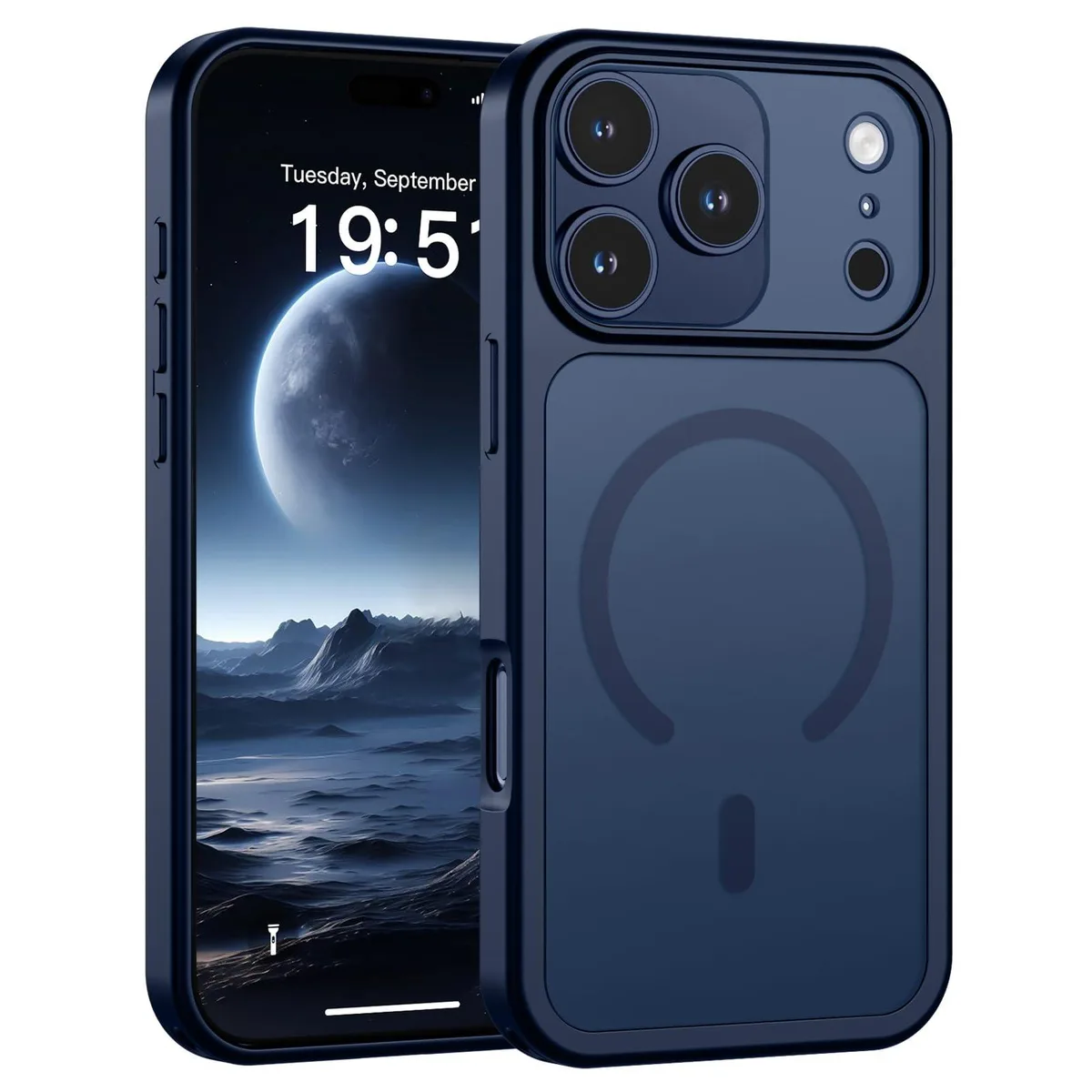  Magnetic iPhone 17 Pro Case Dark Blue cell phones - unlocked — product photo