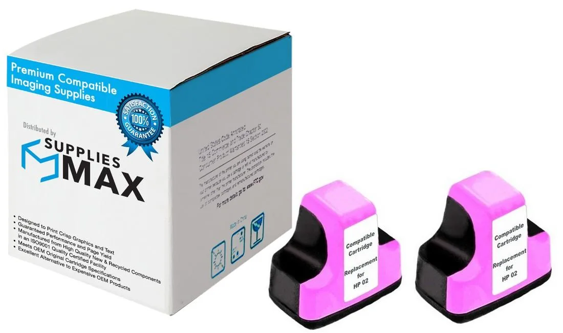 SuppliesMax SuppliesMax HP C8775WN_2PK Light Magenta Inkjet Cartridge 2 Pack 220 Pages — product photo