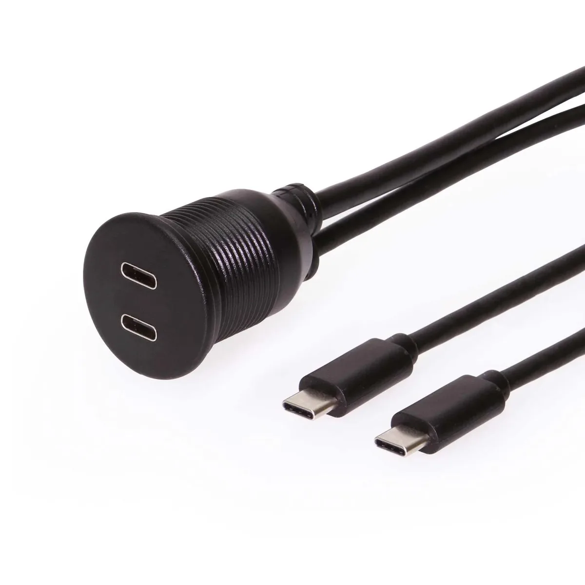 CoolGear CoolGear CG-USB3PX2C-3ft USB 3.2 Gen 1 Type-C Panel Mount Extension Cable 3ft — product photo