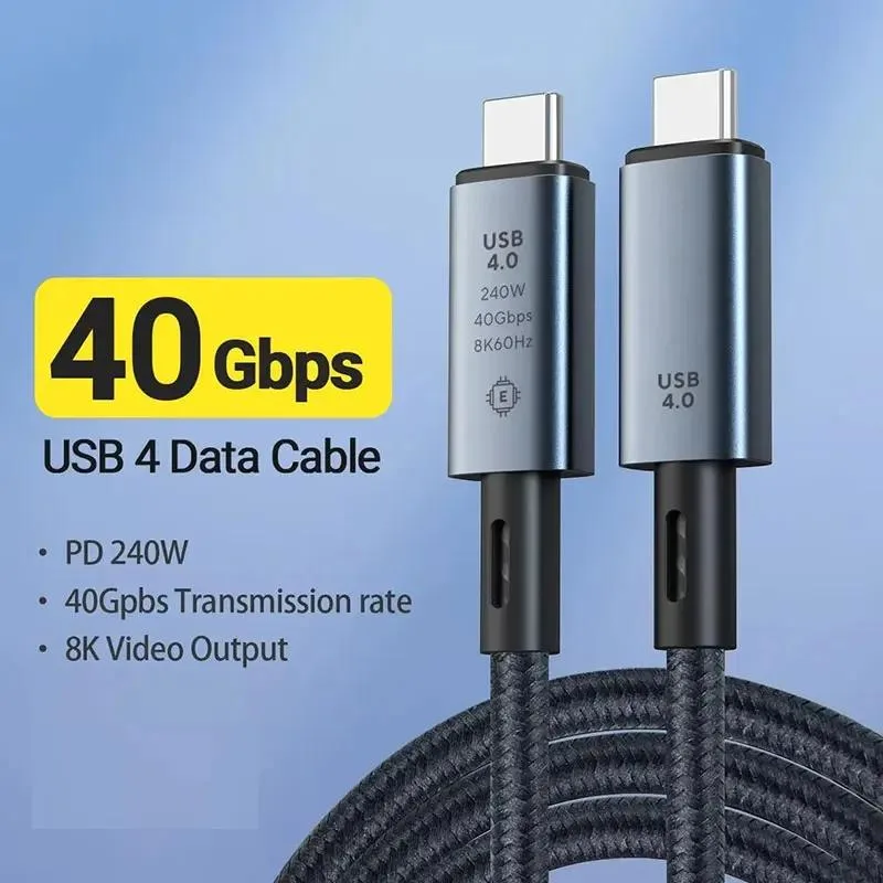 TelDaykemei TelDaykemei USB4 cable 40Gbps 240W 8K Thunderbolt 4 0.5/1/1.5m — product photo