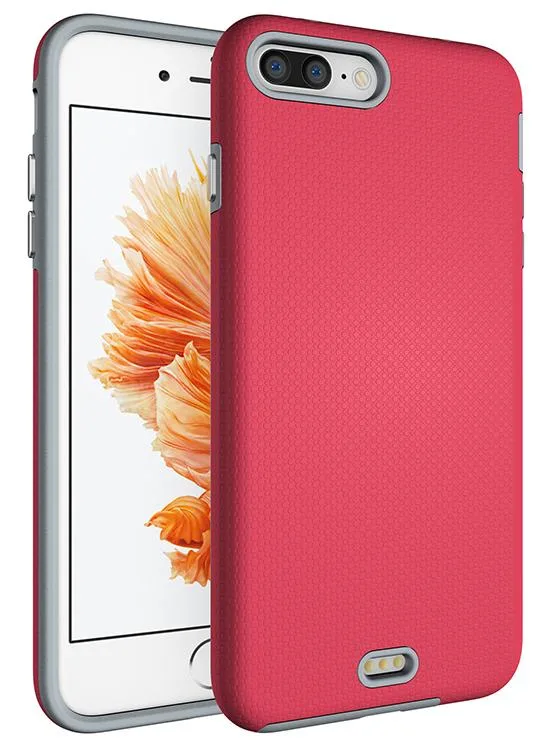 Nakedcellphone Nakedcellphone Textured Dual-Layer Rugged Case Pink iPhone 7/8 Plus — product photo