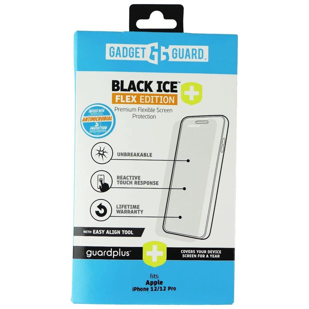 Invisible Gadget Guard Invisible Gadget Guard Black Ice+ Flex Protector for iPhone 12 / 12 Pro — product photo