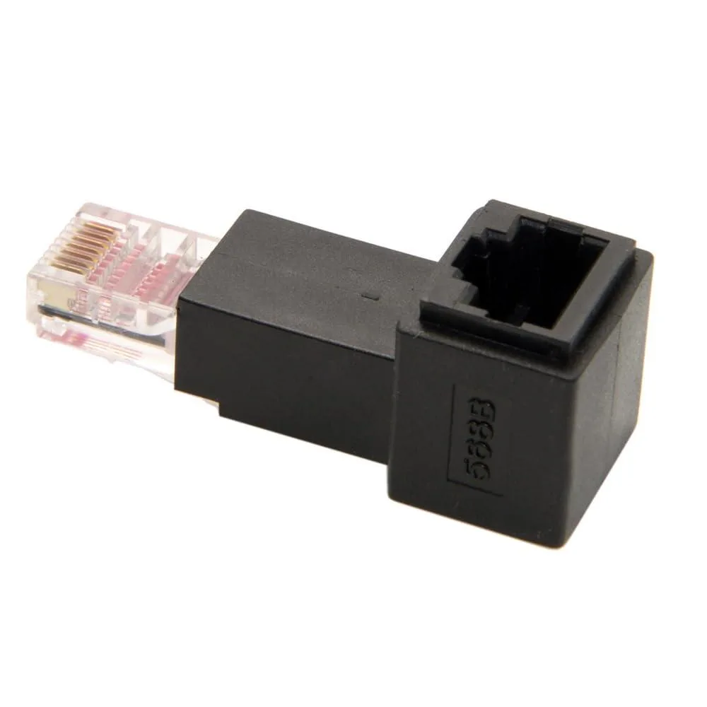 Fervit Fervit Up Angled 90 Degree 8P8C Cat 5e Male to Female Network Connector — product photo