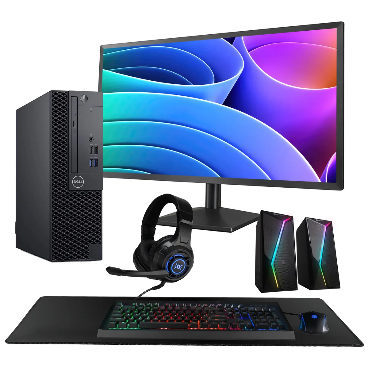 DELL DELL OptiPlex 3060 Desktop PC i5-8500 32GB 1TB SSD 24" Monitor Win 11 Pro — product photo