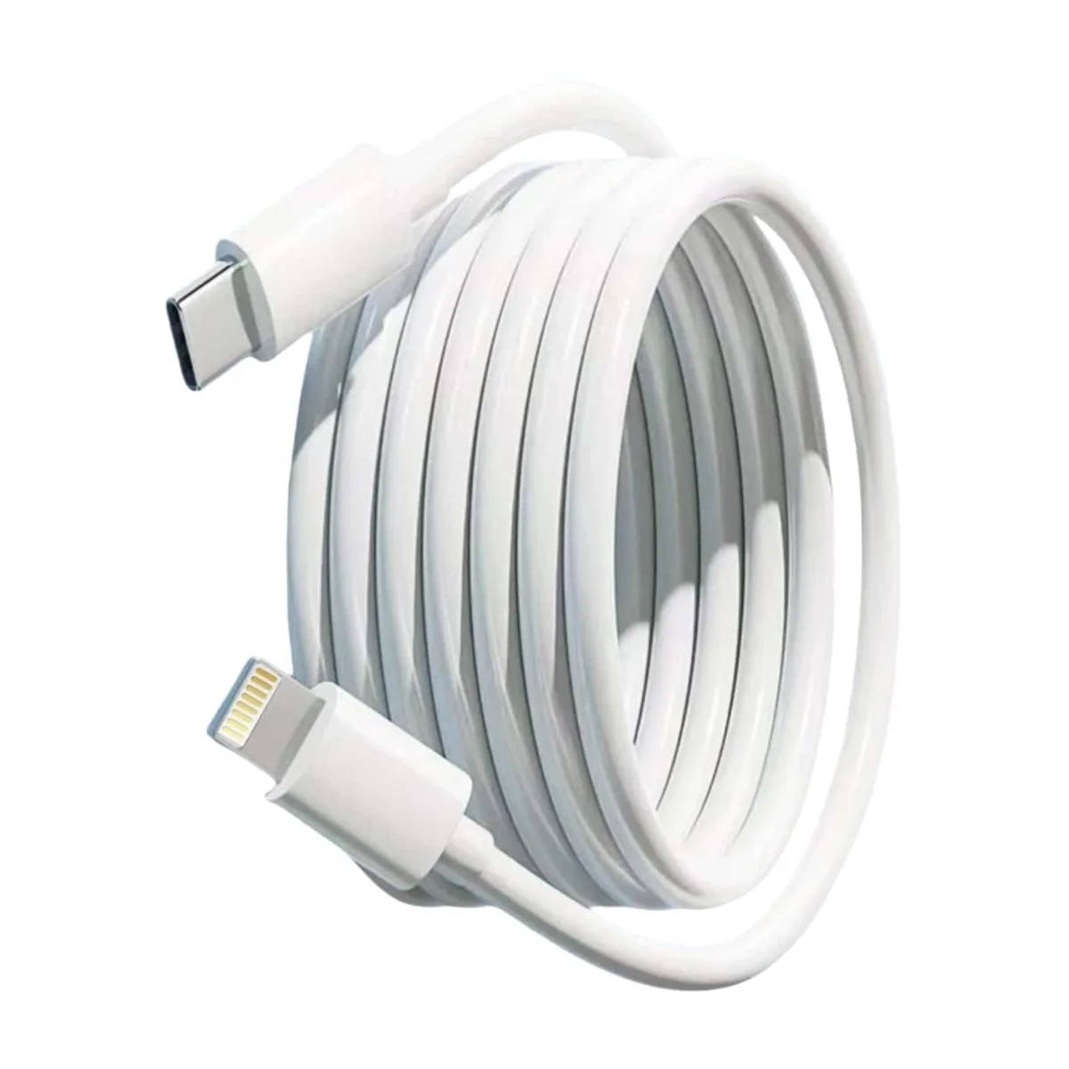 ONGAHON 10ft USB-C to Lightning Cable 27W PD White — product photo