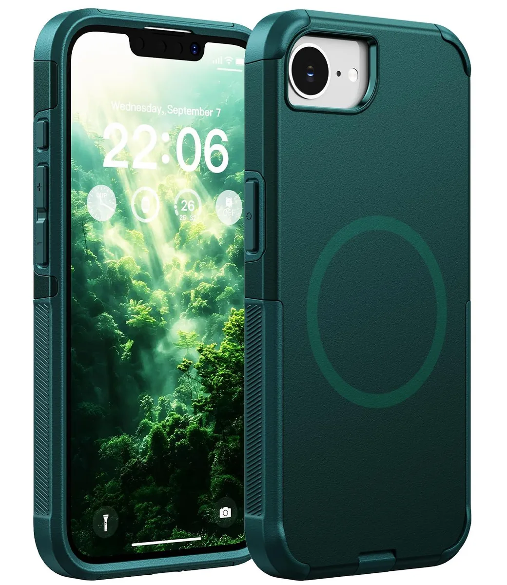  Apple iPhone 16e &amp; 17e Rugged MagSafe Case Dark Green — product photo