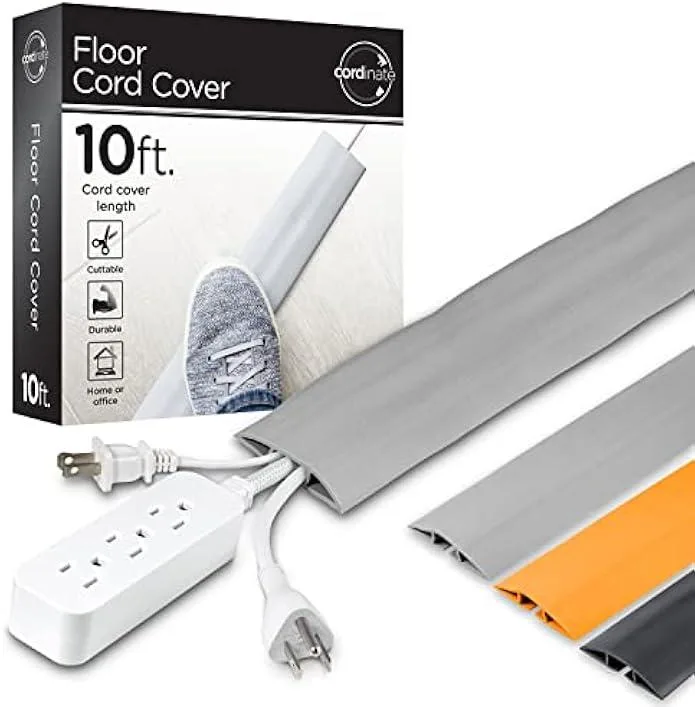 TAURKENAM TAURKENAM Cord Cover 10 ft 2.5 in Gray 49627 — product photo