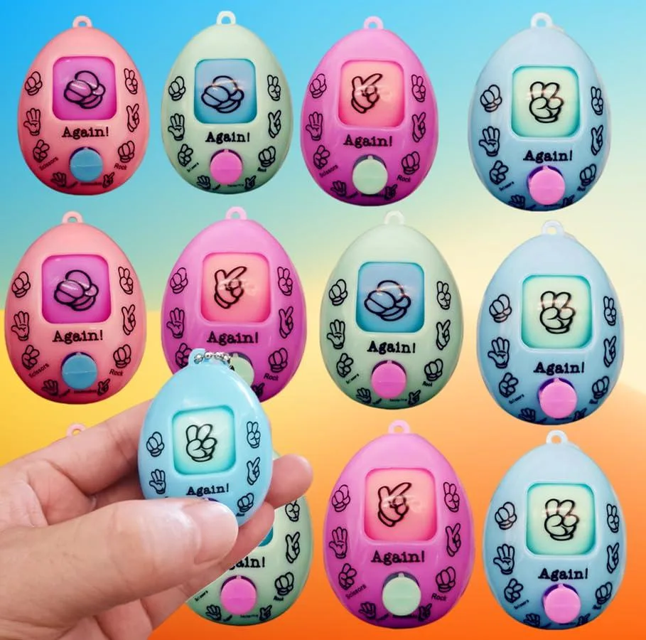 Thirty small keychain toys in a bulk pack