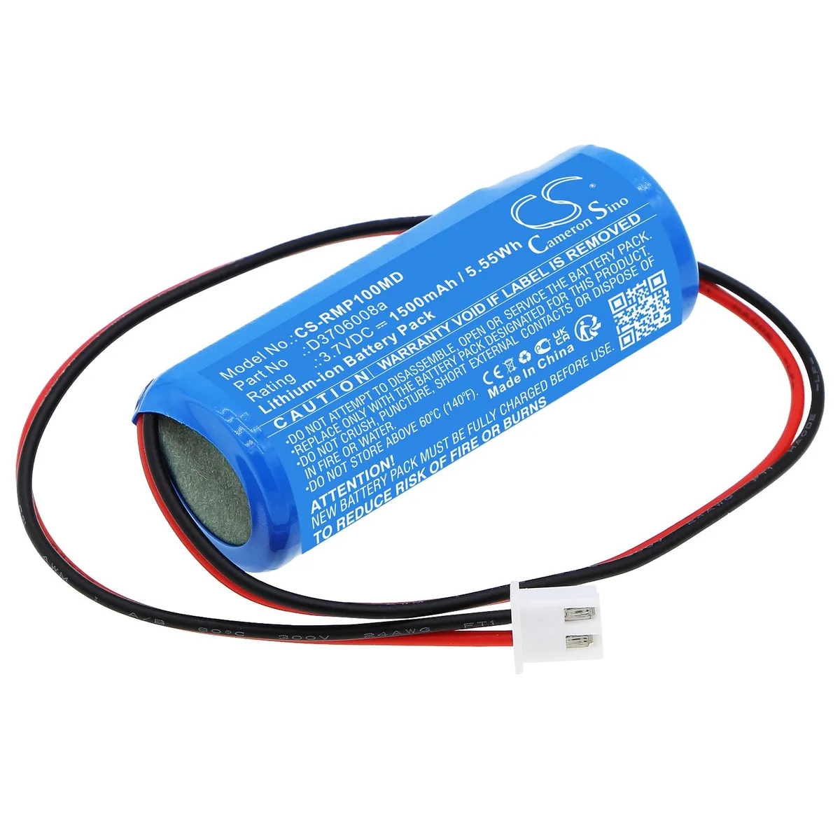 Cameron &amp; Co Cameron &amp; Co DS-CS-RMP100MD Li-ion Battery 3.7V 1500mAh Blue — product photo