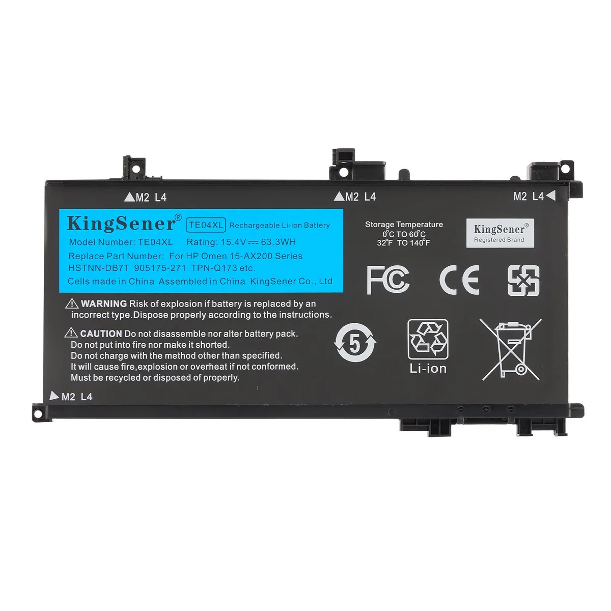 KingSener KingSener TE04XL 63.3WH 15.4V laptop battery — product photo