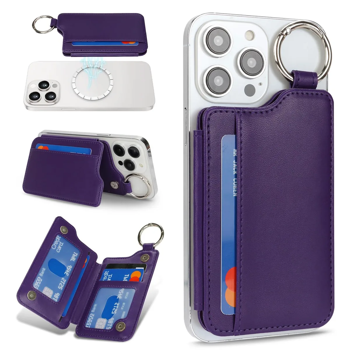  Viator Gear ykkb Magnetic Wallet Purple iPhone 12 13 14 15 16 17 — product photo