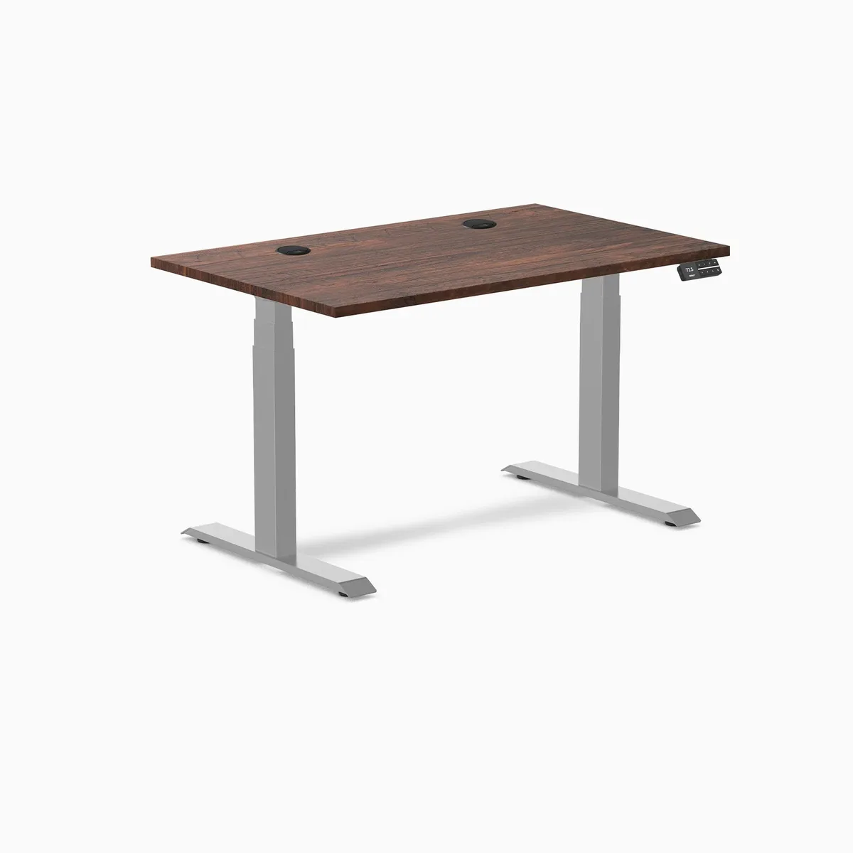 Desky Desky Dual Softwood Sit Stand Desk American Rustic Pine 48 x 30 inches Grey — product photo