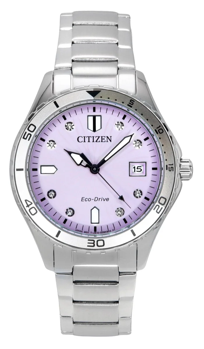 Citizen Citizen Marine Eco-Drive Stainless Steel Pink Dial FE6170-88X 100M Watch — product photo
