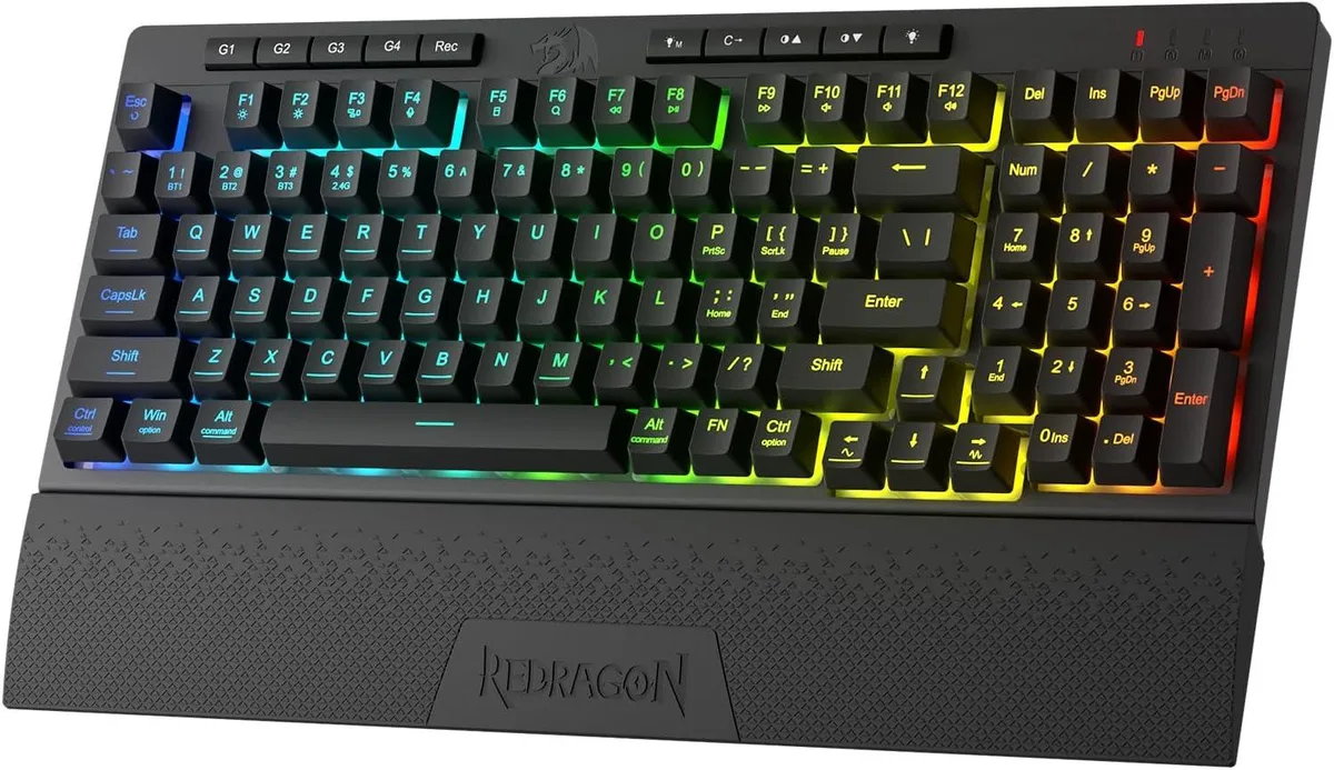 Redragon Redragon K515 PRO Shiva RGB Wireless Gaming Keyboard 98 Keys — product photo