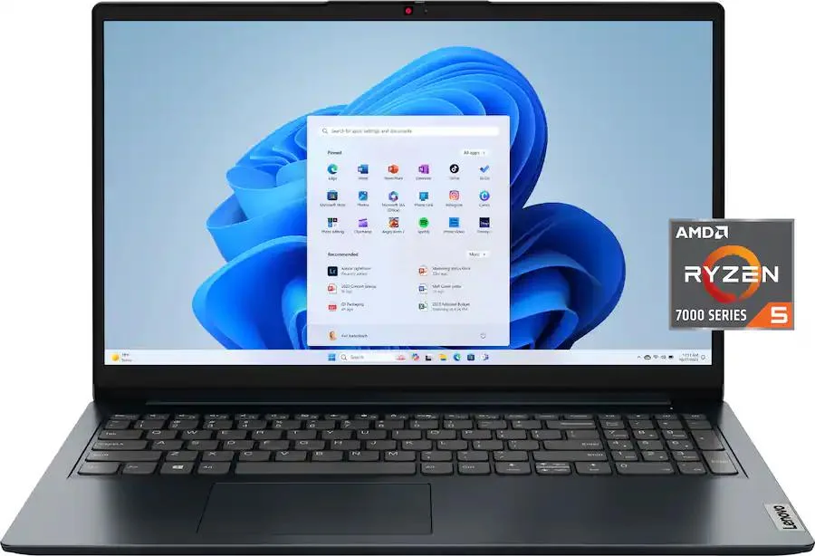 Lenovo Lenovo IdeaPad 1 15.6" laptop Ryzen 5 7520U 8GB 256GB Abyss Blue — product photo