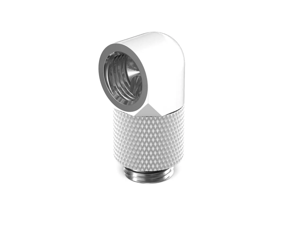 PrimoChill PrimoChill G1/4 90° Rotary 15mm Extension Elbow Fitting Sky White — product photo