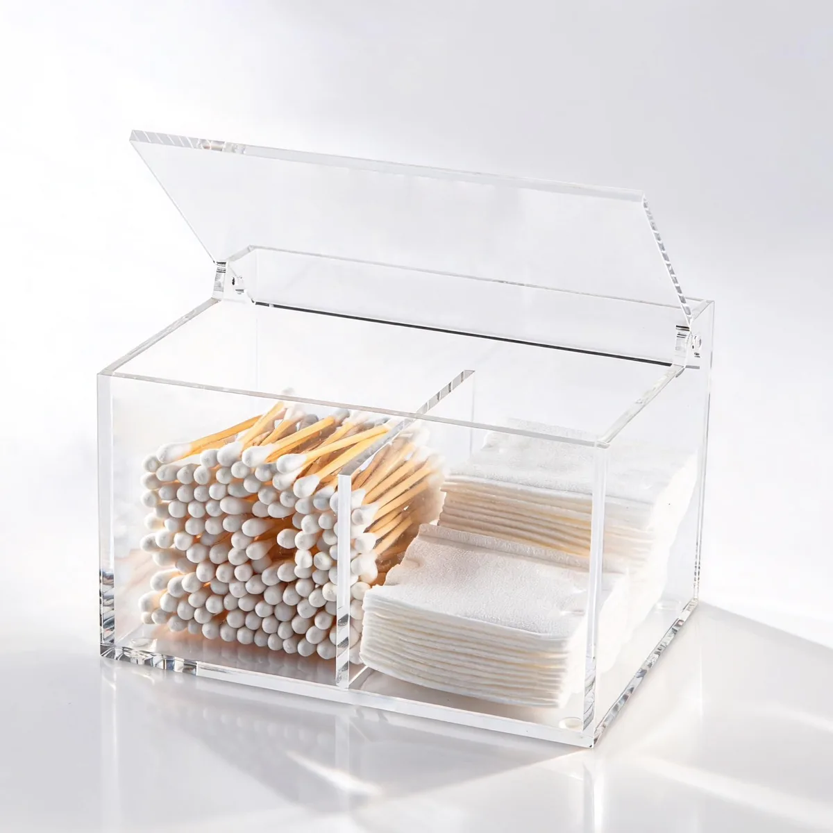  US-DP004 2-Grid Acrylic Bath Storage 14.33in W x 12.83in H x 9.06in D — product photo