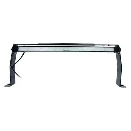 Rectangular LED work light, black housing with bracket mount, 10 inch height