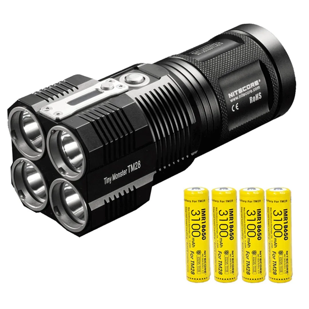 Nitecore Nitecore TM28 6000 lumen flashlight with 4×18650 batteries — product photo