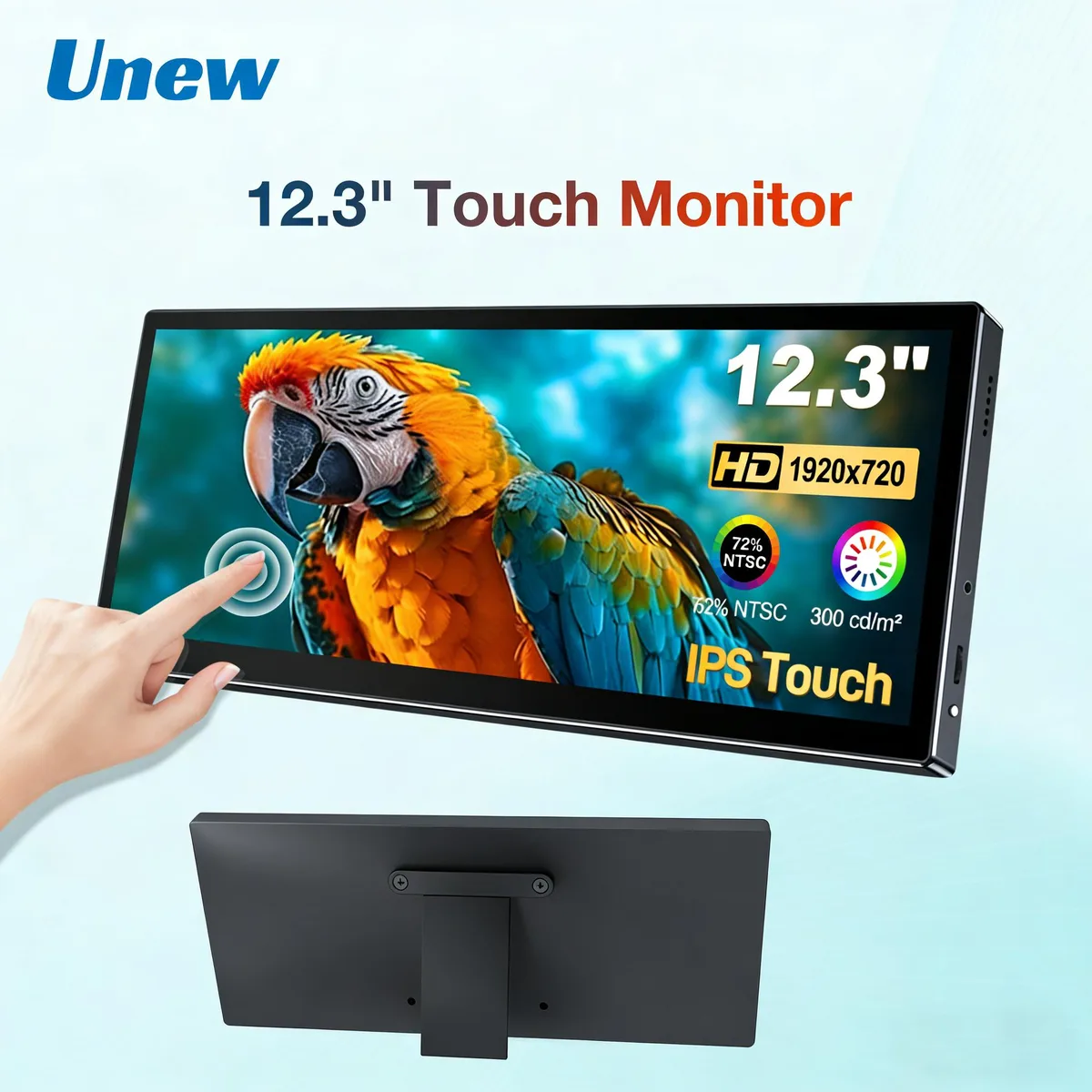 Unew Unew CX123TP-A 12.3" 1920x720 10-point touch portable monitor — product photo