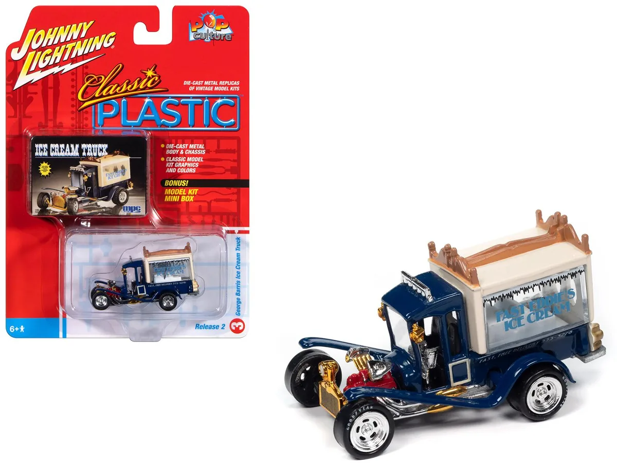 JOHNNY LIGHTNING JOHNNY LIGHTNING George Barris Ice Cream Truck Blue 2024 1/64 Hobby Collectible — product photo