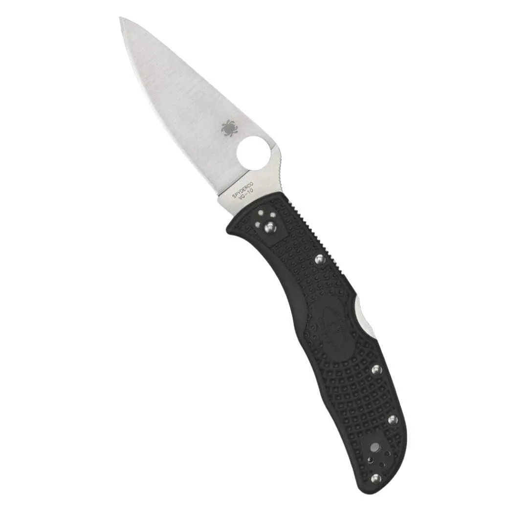 Spyderco Spyderco Endela C243PBK Lightweight Folding Knife 3.5" VG-10 PlainEdge Black FRN — product photo