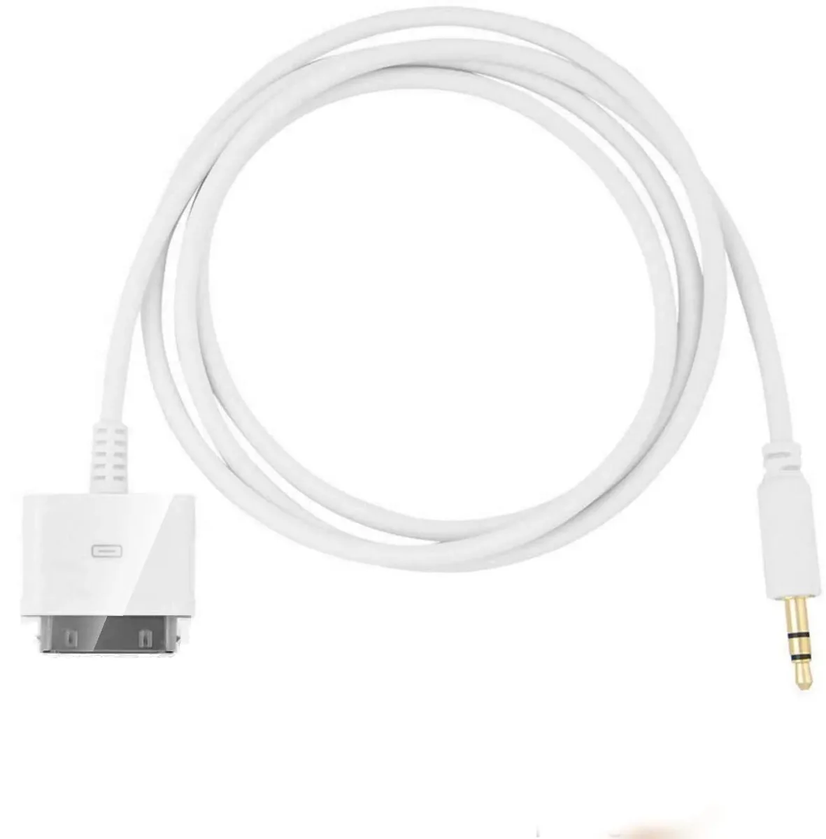 DIXSG DIXSG 30pin Dock Connector to 3.5mm Jack Aux Cable White 1.5m — product photo