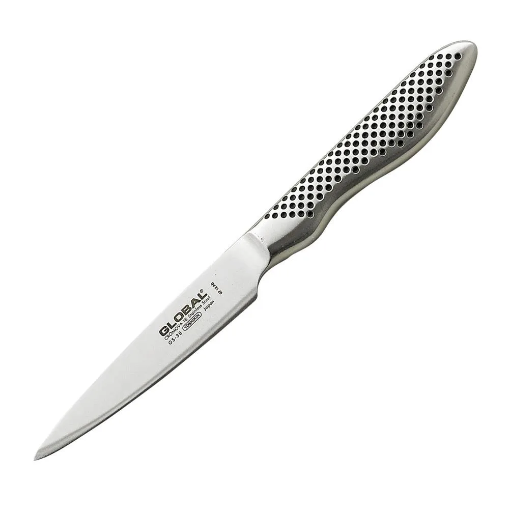 Small stainless-steel paring knife with seamless synthetic handle, 3½ inch blade