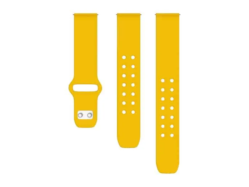 Affinity Affinity Quick Change Silicone Sport Watch Band 22mm Yellow — product photo