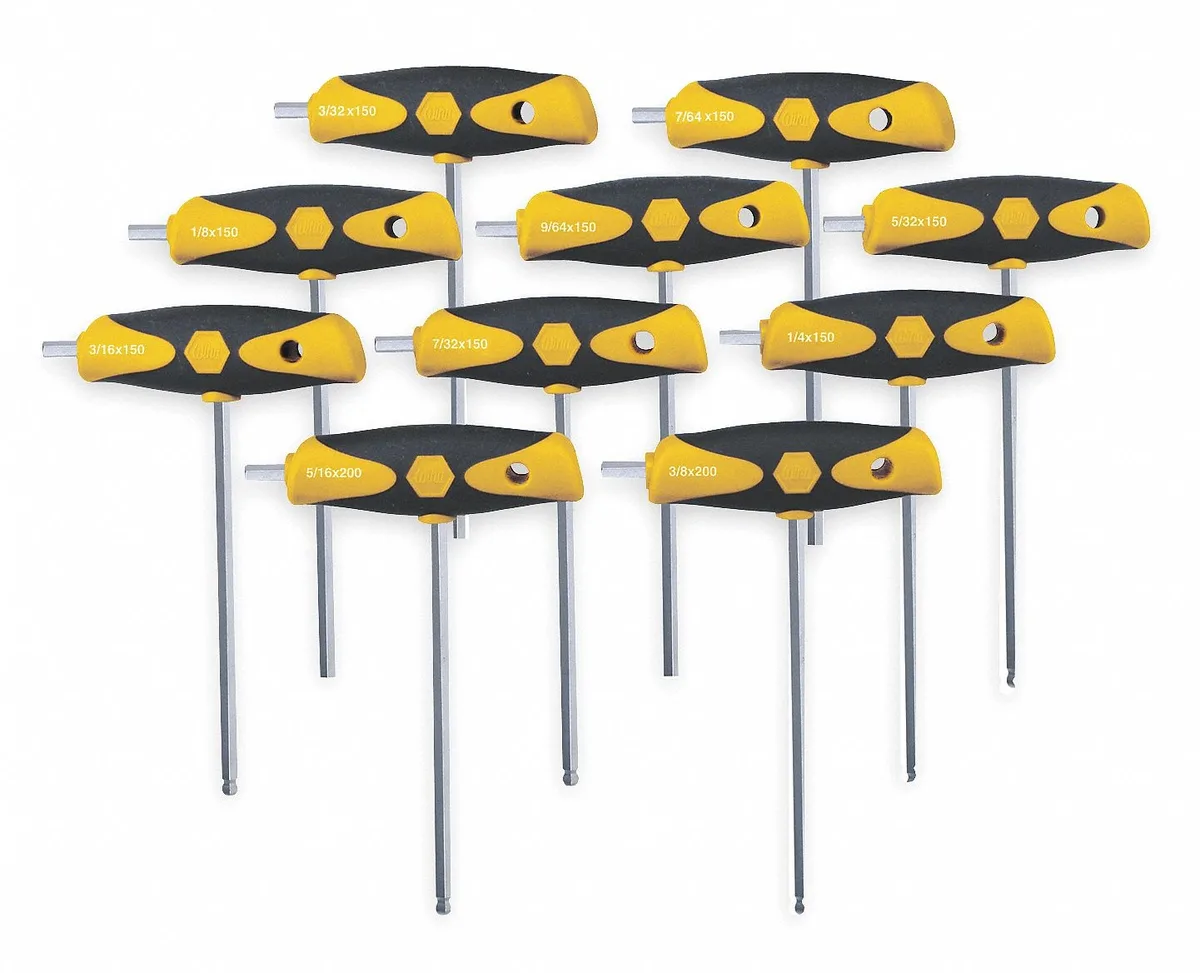 Wiha Tools Wiha Tools 33497 10 Piece SAE T-Shape Hex Key Set — product photo