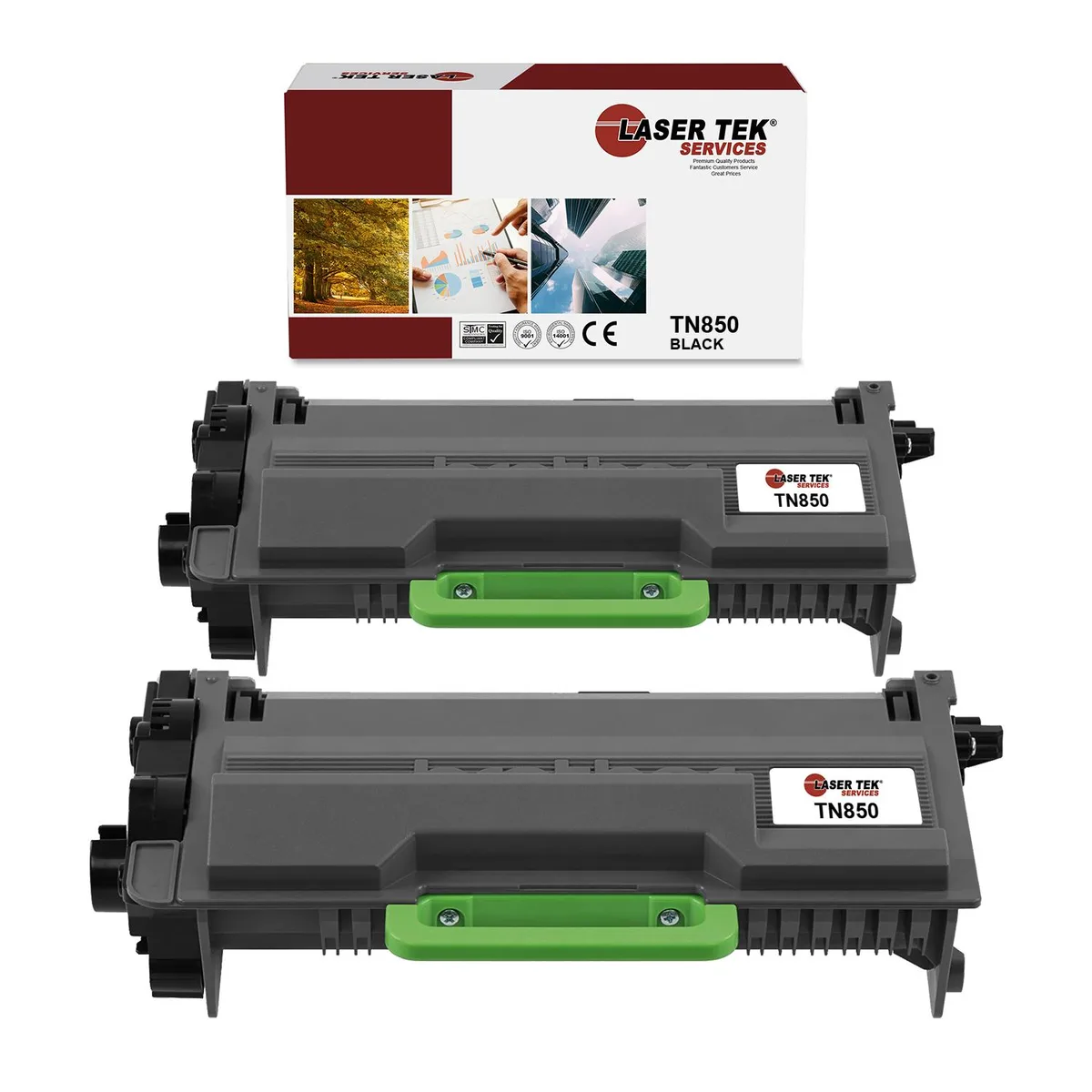 Laser Tek Services Laser Tek Services TN-850 toner cartridge 2-pack 8000 pages — product photo