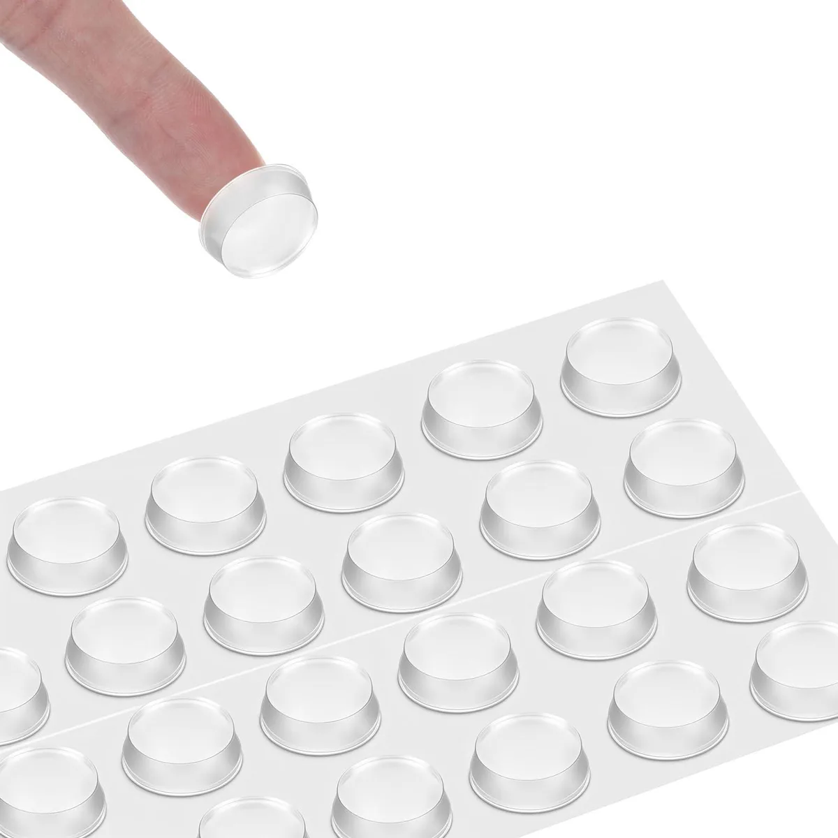  Hariendny Clear Glass Table Top Bumpers 20mm 5mm 24 Pack Adhesive — product photo