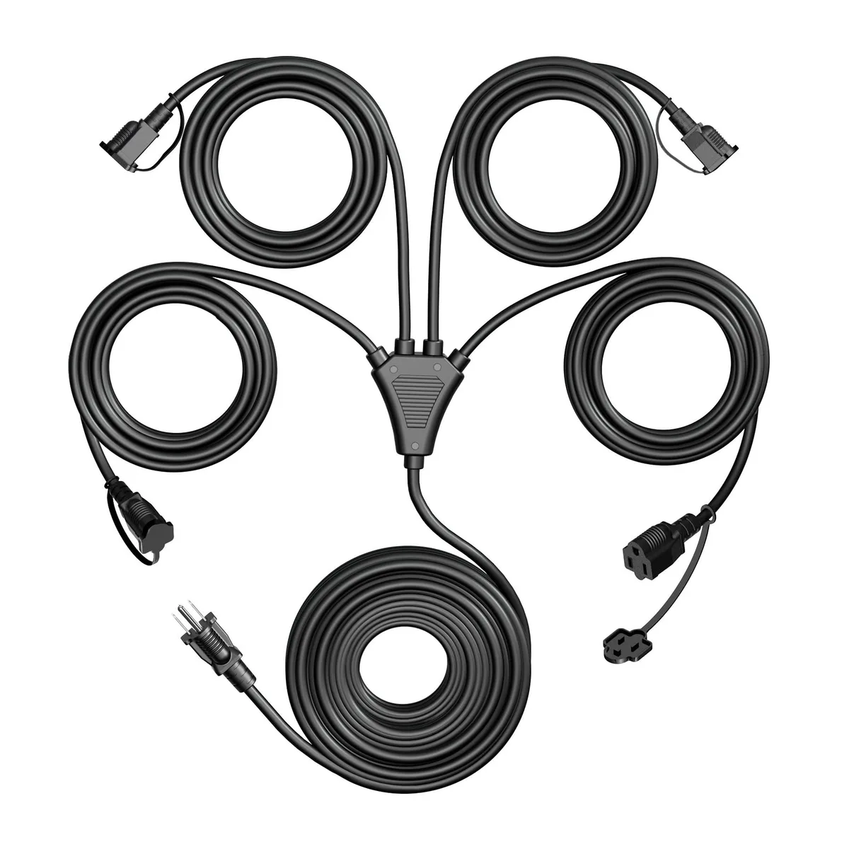  Eversimpleinc S206B 1-to-4 Power Splitter Cord 46 ft — product photo
