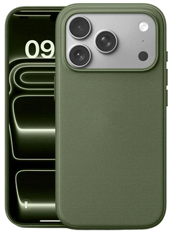 Nakedcellphone Nakedcellphone Woven Case for iPhone 17 Pro - Forest Green — product photo