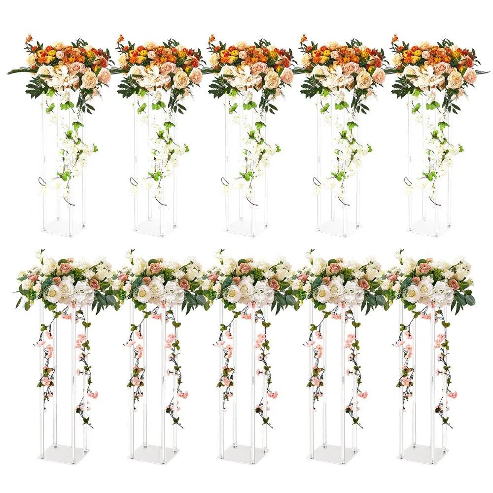 VEVOR VEVOR 10PCS 23.6inch Acrylic Flower Stand LJLHLHJ8010 — product photo