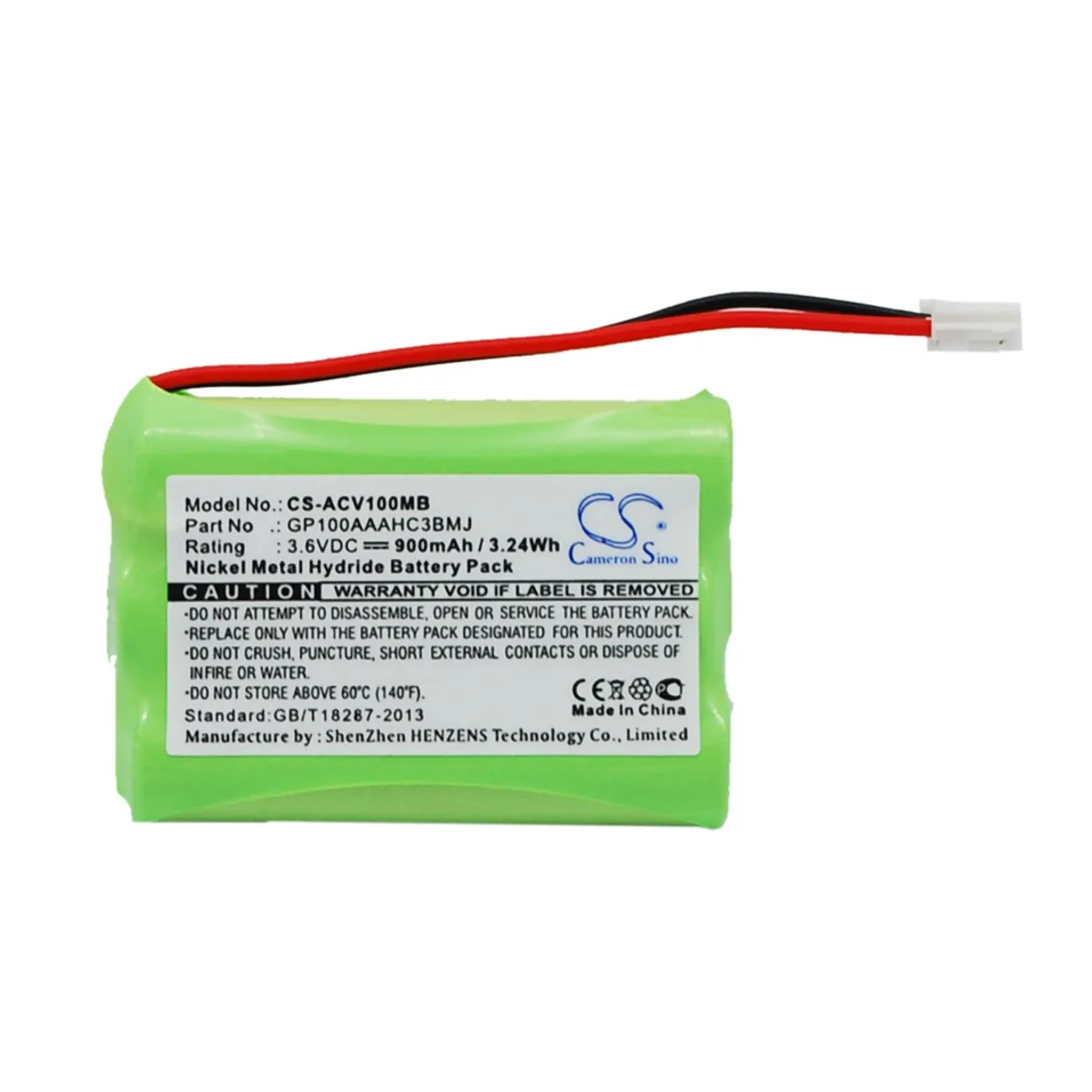 Cameron &amp; Co Cameron &amp; Co DS-CS-ACV100MB Ni-MH 3.6V 900mAh surveillance accessory — product photo