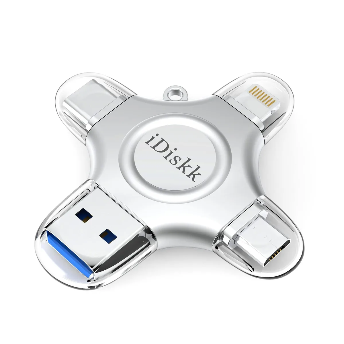 Batianda Batianda 256GB 4-in-1 USB-A USB-C Lightning Micro USB Flash Drive 2 in 1 accessory — product photo