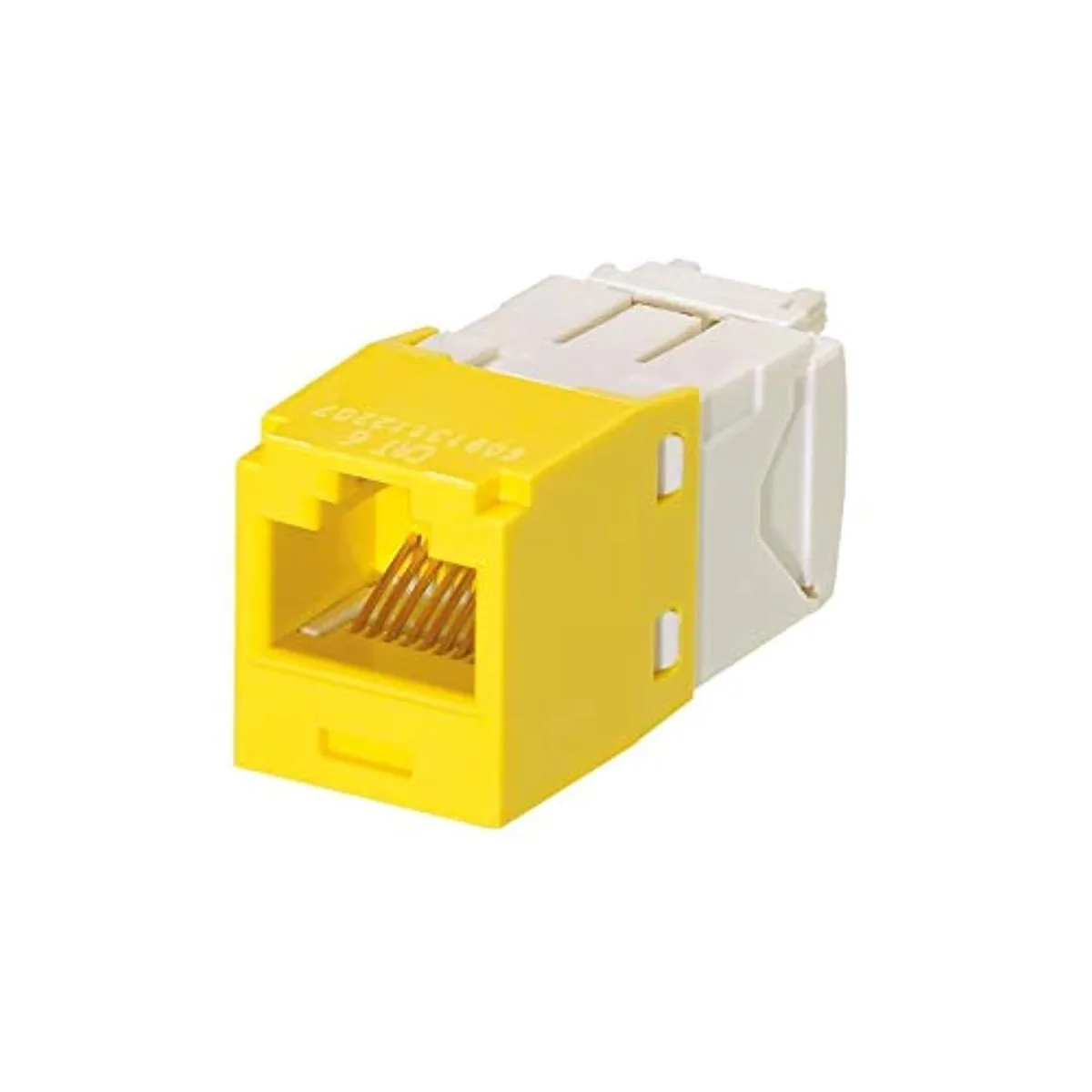 Panduit Panduit CJ688TGYL Yellow Cat.6 UTP RJ-45 Jack Module — product photo