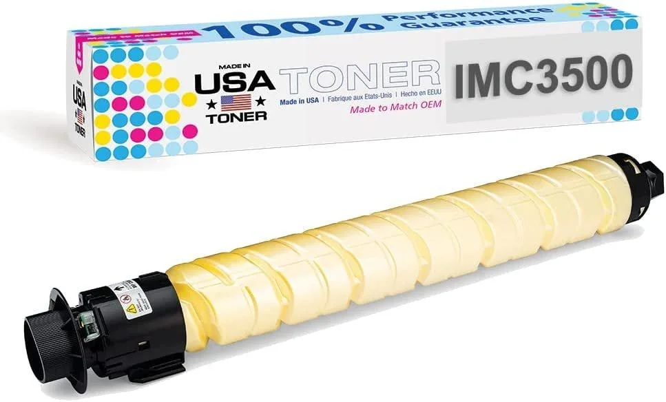 MADE IN USA TONER MADE IN USA TONER Yellow Toner Cartridge for Ricoh IM C3000, IM C3500 (842252) — product photo
