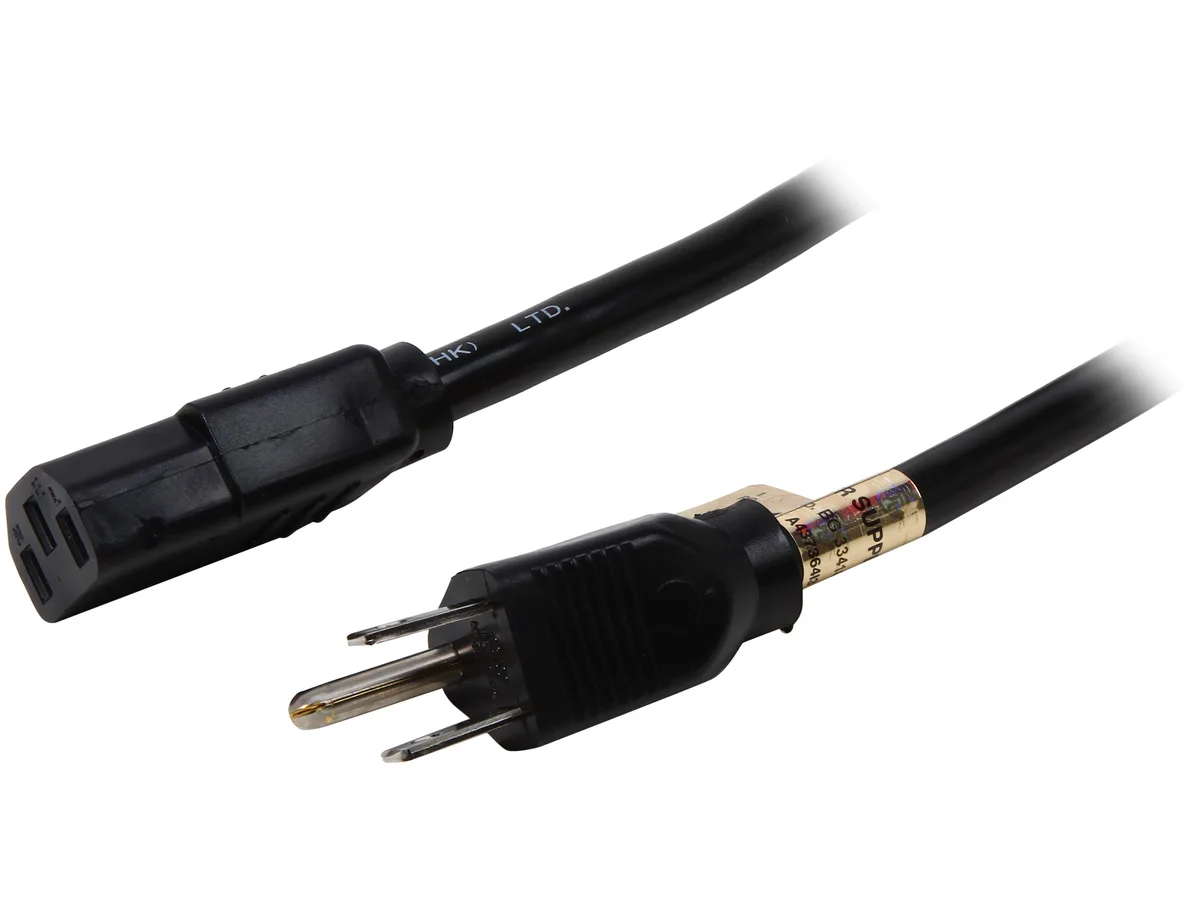 Tripp Lite Tripp Lite P007-002 2 ft 14 AWG IEC-320-C13 to NEMA 5-15P computer power cord — product photo