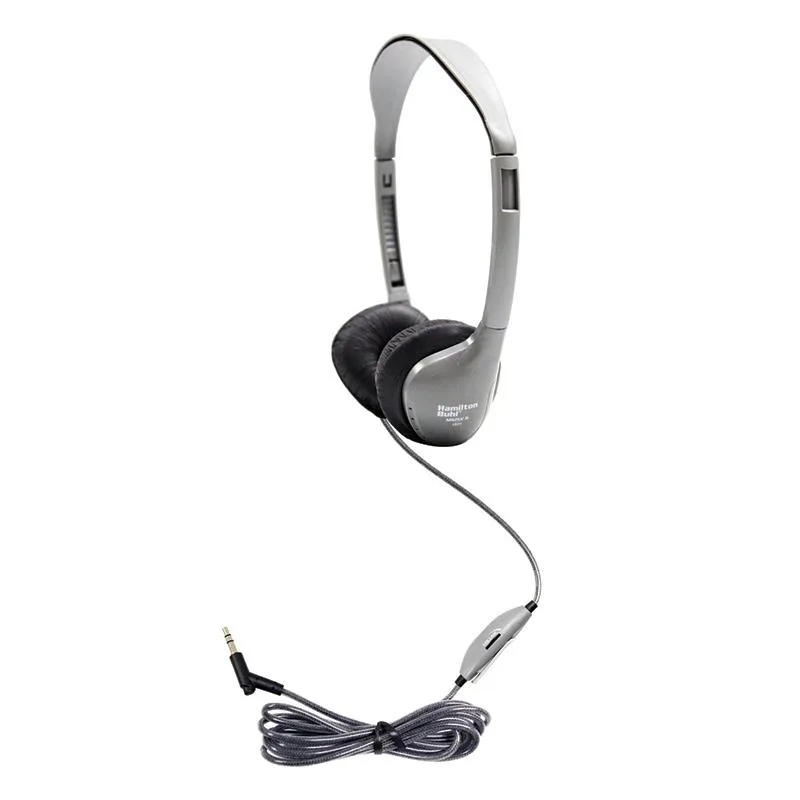 Hamilton Hamilton On-Ear Stereo Headphones with Leatherette Cushions &amp; In-line Volume — product photo