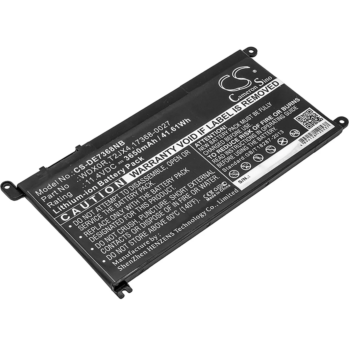 Cameron &amp; Co Cameron &amp; Co DS-CS-DE7368NB laptop battery 3.65 Ah — product photo