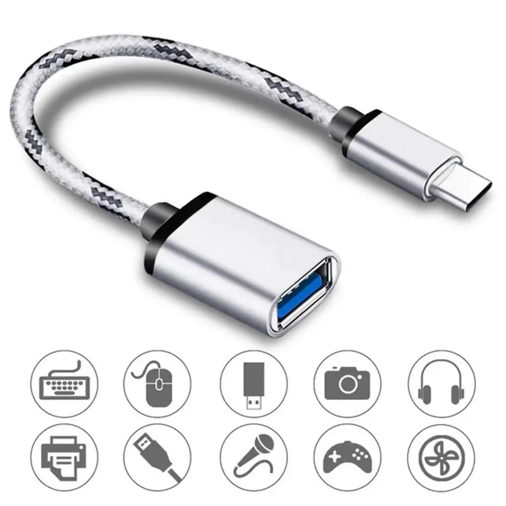 Defendwe Defendwe USB C 2.0 Male to USB A Female OTG Adapter Cable 18cm — product photo