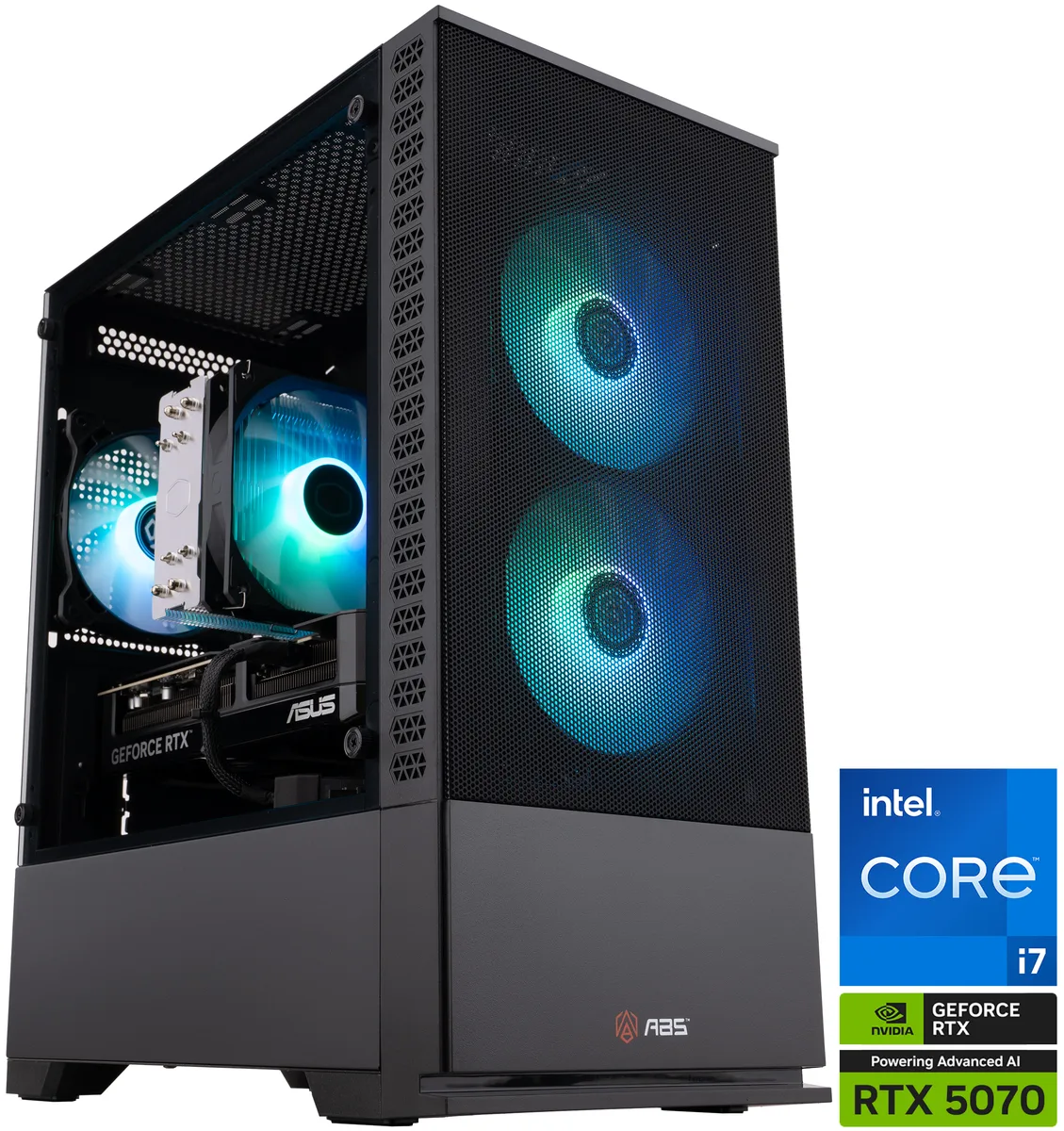 ABS ABS CA14700F5070 gaming PC i7-14700F RTX 5070 32GB DDR5 1TB NVMe — product photo