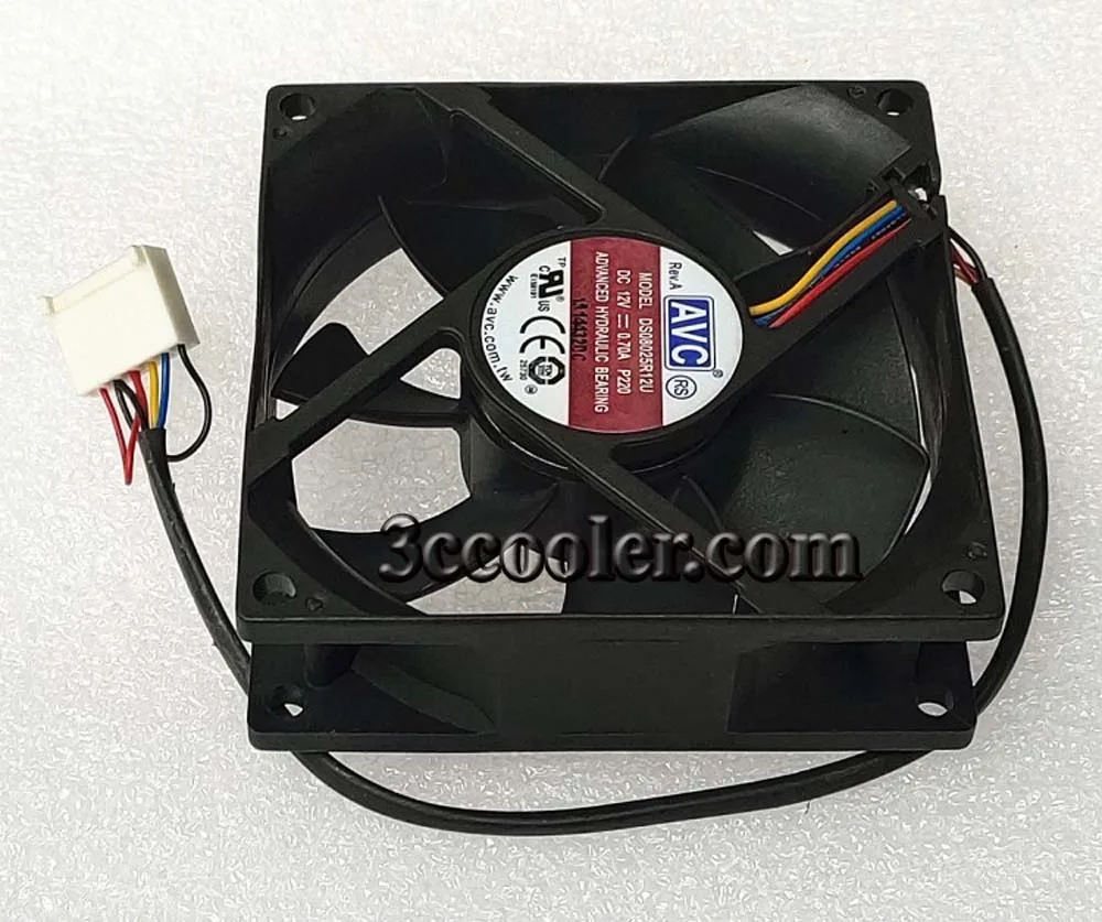 Zyvpee Zyvpee DS08025R12U P220 8025 12V .7A 4 Wire 6 Pins Case Fan — product photo