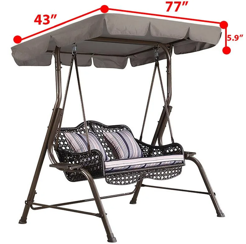 The Perfect Part The Perfect Part 77"x43" 300D Polyester Canopy Replacement Cover Gray — product photo